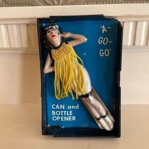 Go-Go Dancer Vintage Can Bottle Opener